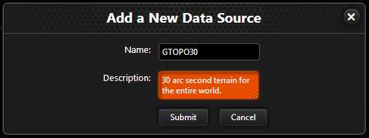 Adding a new data source