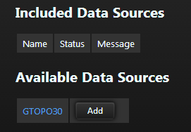 Include the data source in a tileset