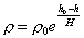 atmospheric density equation