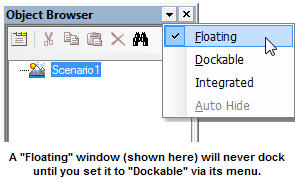 Example of a floating window.