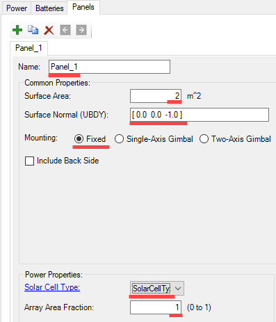 Panel Settings