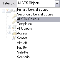 Filter by: drop-down list