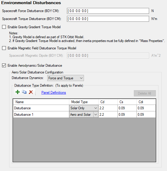 Environmental Disturbances UI