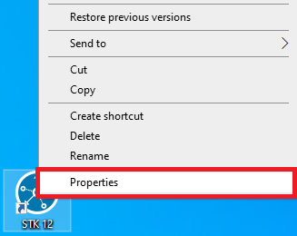 context_menu_for_STK_12_shortcut