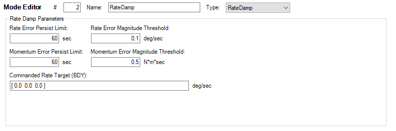 Rate Damp Mode