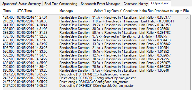 Output Error Main