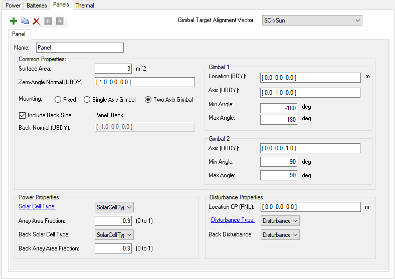 Panels Main UI