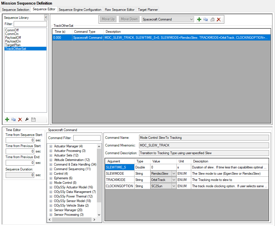 Sequence Editor GUI