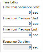 Sequence Time Editor