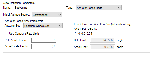 Actuator Limits