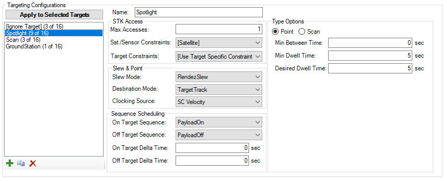 Targeting Configuration