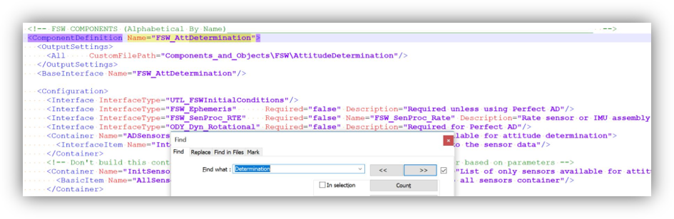 ADCS Sensor XML