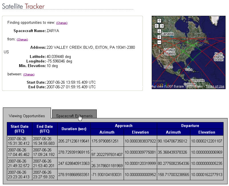 Satellite Tracker
