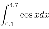 Numerical Integrator Example Cosine Integral